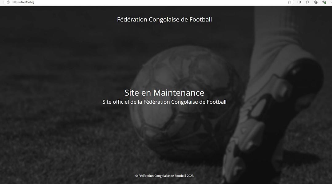 FECOFOOT: PAGE FACEBOOK INDISPONIBLE ET PORTAIL WEB EN MODE MAINTENANCE