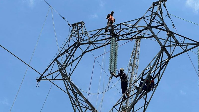 REMISE SOUS TENSION EFFECTIVE DE LA LIGNE HAUTE TENSION MINDOULI-TSIELAMPO